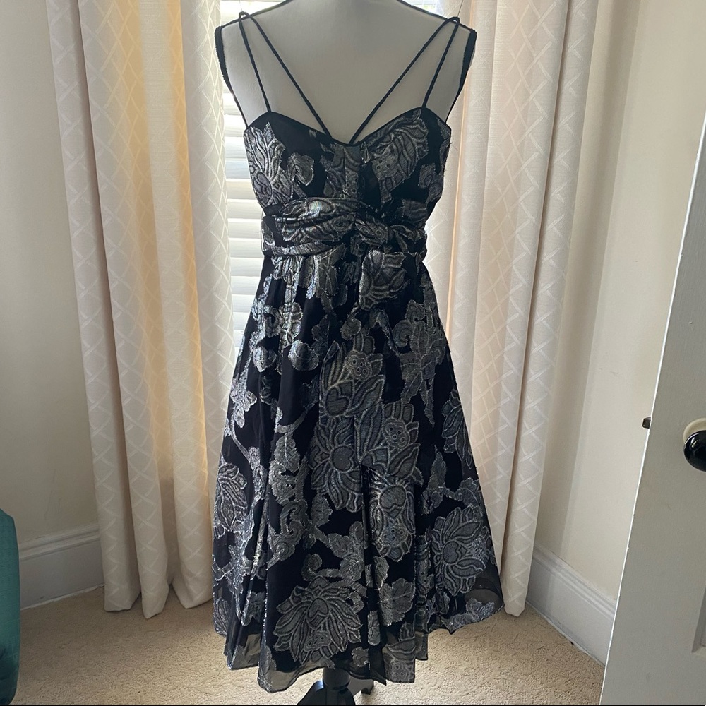 Calvin Klein dress black and silver